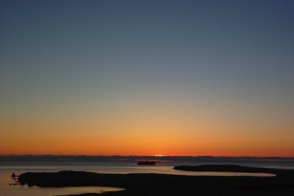 Sonnenuntergang auf Island
